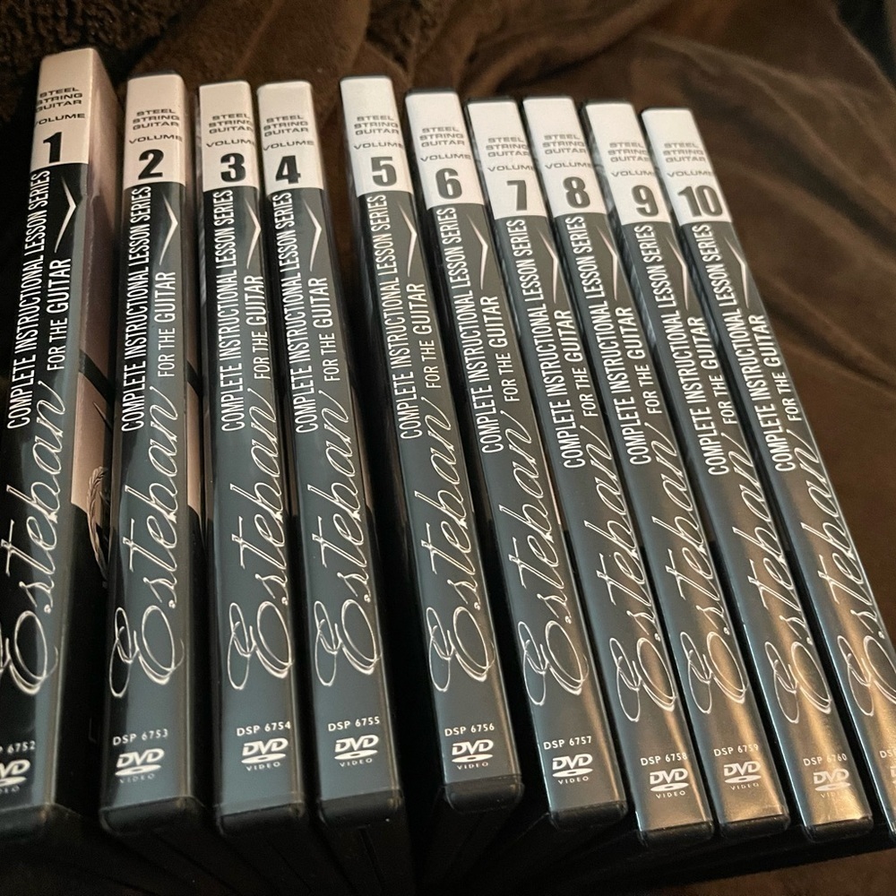 Esteban Limited Edition Steel String Guitar  Instructional DVD Set Cadillac 1-10